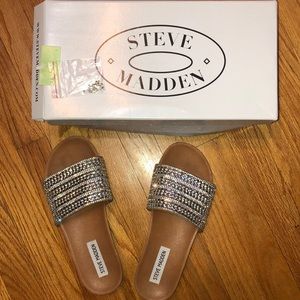 Steve Madden dazzle rhinestone sandals